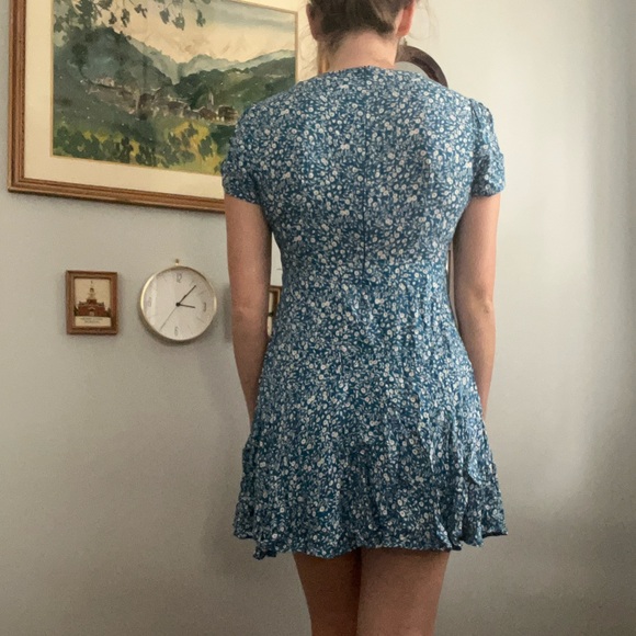 Princess Polly Blue Floral Swing Dress - Picture 3 of 4